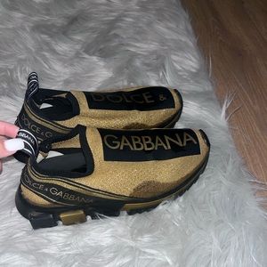 Authentic Dolce & Gabanna Sorrento Logo Slip-On shoes